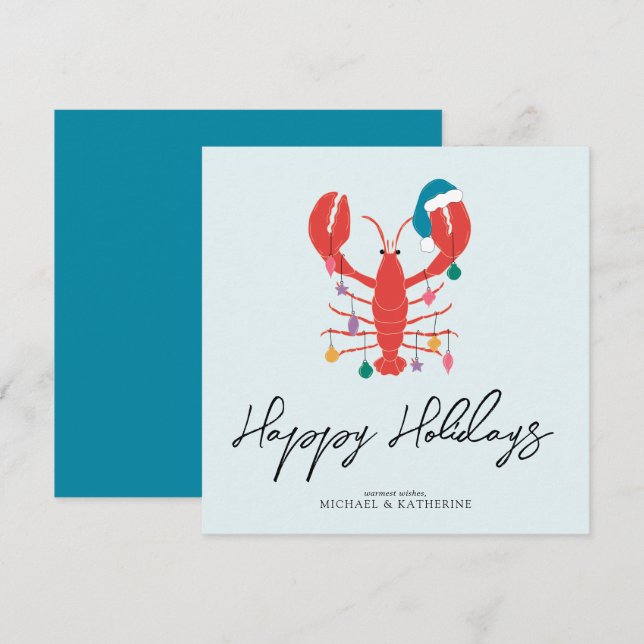 Merry Christmas | Holiday Beach Lobster Crab (Front/Back)