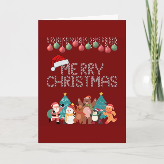 Merry Christmas  Holiday Card (Front)
