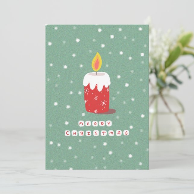 Merry Christmas Holiday Card (Standing Front)