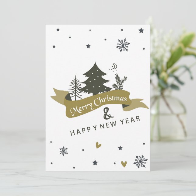 Merry Christmas Holiday Card (Standing Front)