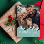 Merry Christmas Holiday Cards<br><div class="desc">Make your holiday wishes even more memorable with this unique card. Whether you're sending greetings to friends and family or connecting with loved ones near and far,  our Merry Christmas Script Photo Holiday Card is a timeless and heartfelt choice.</div>
