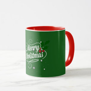 Merry Christmas, holiday colors Mug