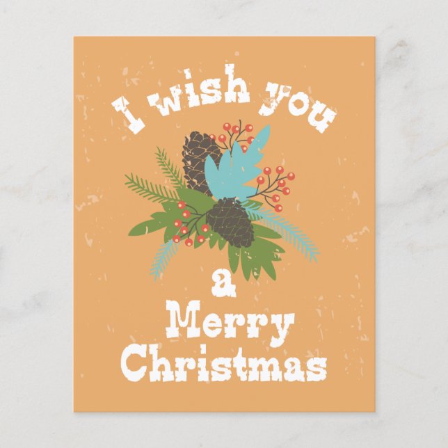 Merry Christmas Holiday Decor Flyer (Front)