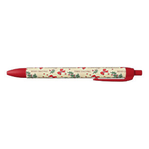 Merry Christmas holiday design Black Ink Pen