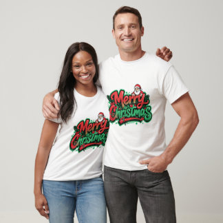 Merry Christmas Holiday Design T-Shirt