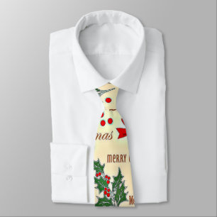 Merry Christmas holiday design Tie