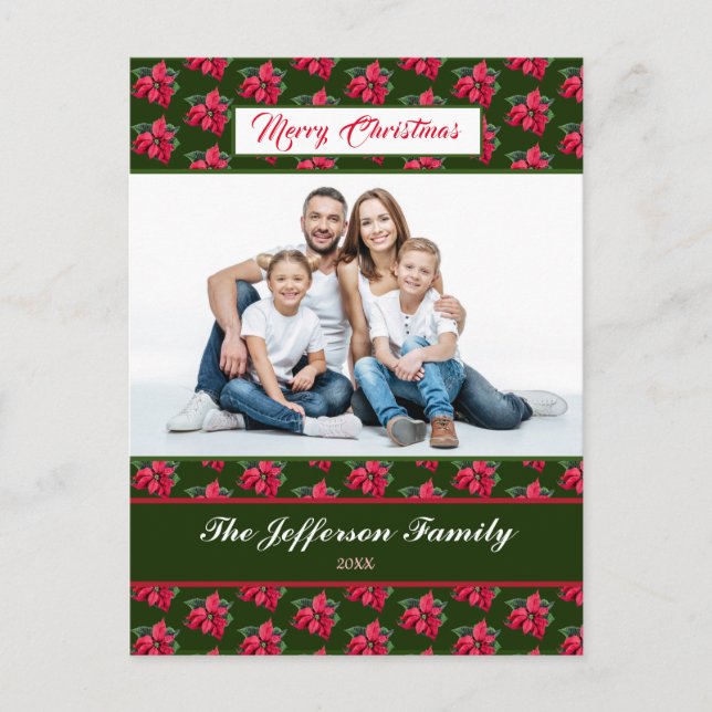Merry Christmas Holiday Family Photo Personalize (Front)