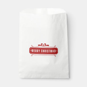 Merry Christmas Holiday Favour Bags