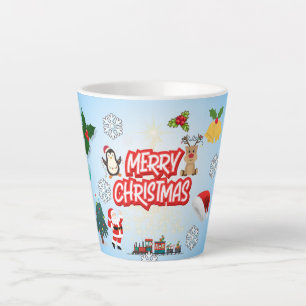 Merry Christmas holiday gift Latte Mug