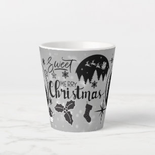 Merry Christmas holiday gift Latte Mug