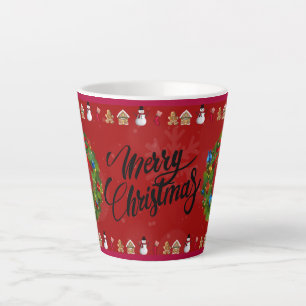 Merry Christmas holiday gift Latte Mug