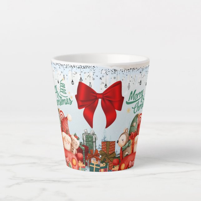 Merry Christmas  holiday gift Latte Mug (Front)