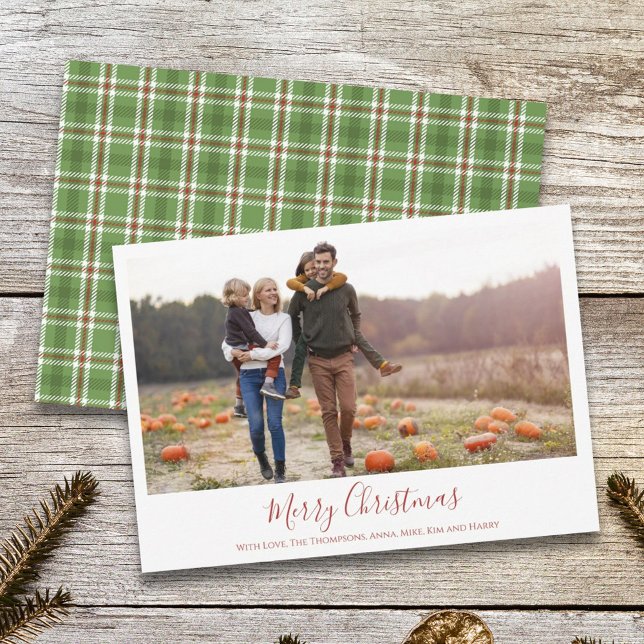 Merry Christmas Holiday Green Red Country Plaid (Creator Uploaded)
