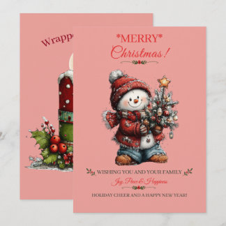 Merry Christmas Holiday Greeting Card