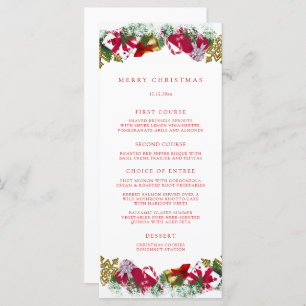 Merry Christmas Holiday Party Menu