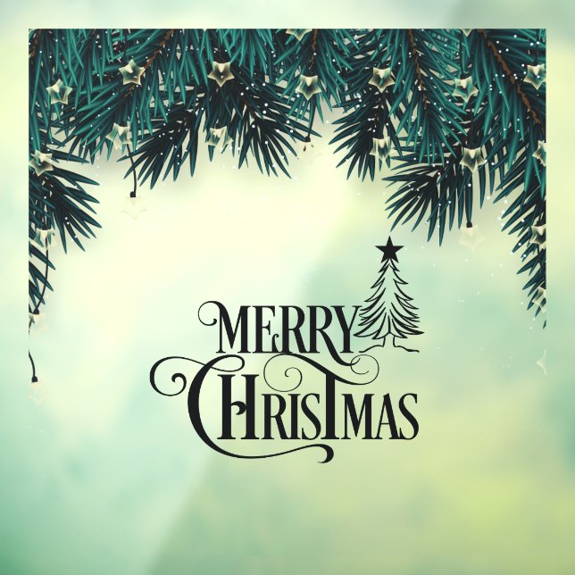 Merry Christmas Holiday Party Window Cling (Sheet 3)