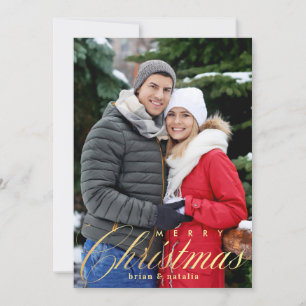 Merry Christmas Holiday Photo Card