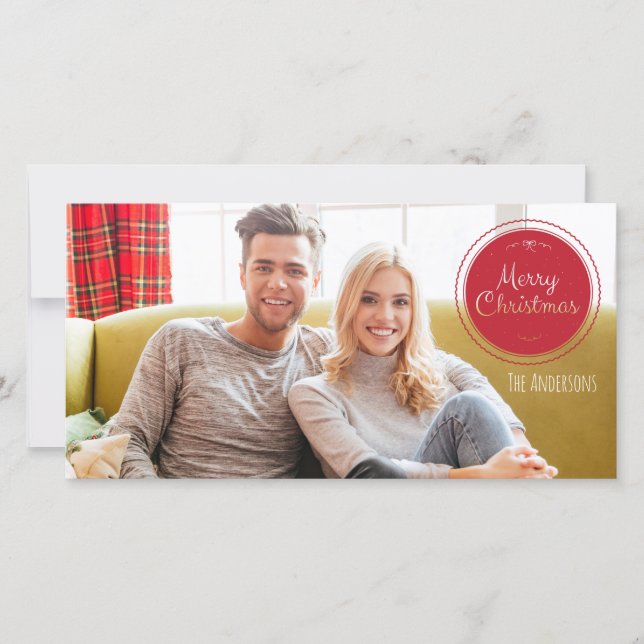 Merry Christmas Holiday Photocard (Front)