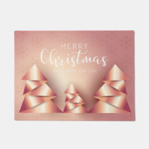 Merry Christmas Holiday Pink CALIGRAPHY Snowflake