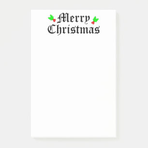 Merry Christmas Holiday Post-It Notes