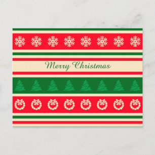 Merry Christmas Holiday Postcard