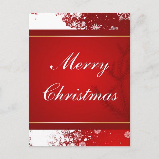Merry Christmas Holiday Postcard (Front)