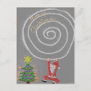 Merry Christmas Holiday Postcard