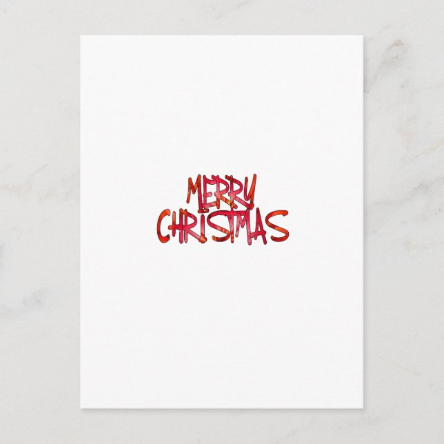 Merry Christmas  Holiday Postcard (Front)