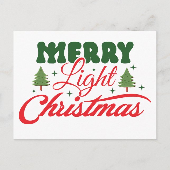 Merry Christmas Holiday Postcard (Front)