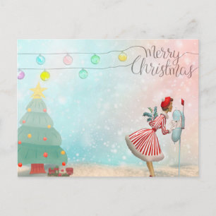 "Merry Christmas" Holiday Postcard