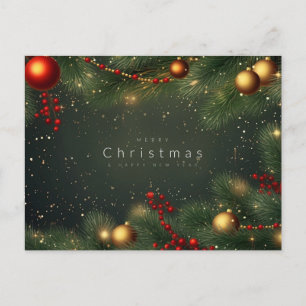 "Merry Christmas" Holiday Postcard