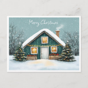 Merry Christmas, Holiday Postcard