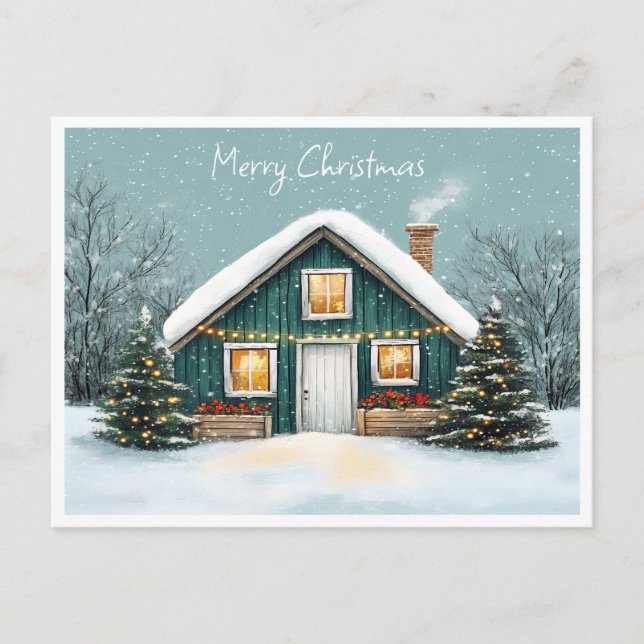 Merry Christmas, Holiday Postcard (Front)