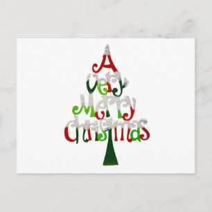 Merry Christmas Holiday Postcard