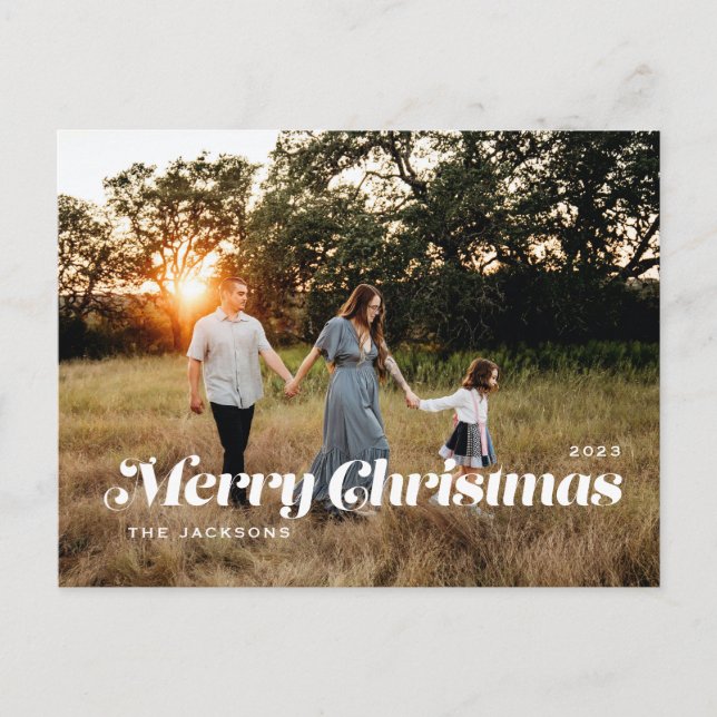 Merry Christmas Holiday Postcard (Front)