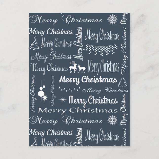 Merry Christmas Holiday Postcard (Front)