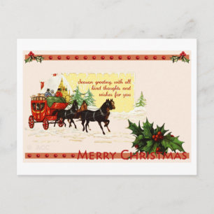 Merry Christmas Holiday Postcard