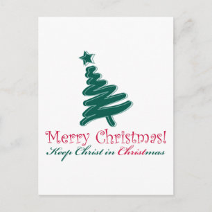 Merry Christmas Holiday Postcard