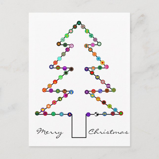 Merry Christmas Holiday Postcard (Front)