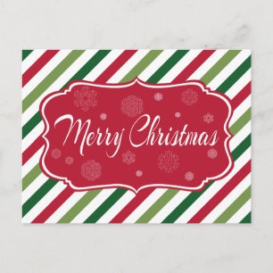 Merry Christmas Holiday Postcard