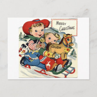 Merry Christmas Holiday Postcard