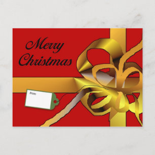 Merry Christmas Holiday Postcard