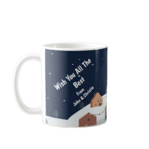 Merry Christmas Holiday Postcard Design Template