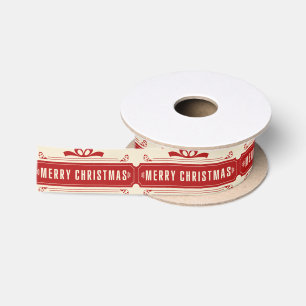 Merry Christmas Holiday Satin Ribbon