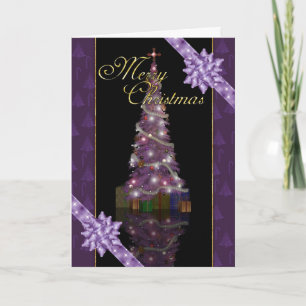 Merry Christmas - Holiday Tree And Lights Card