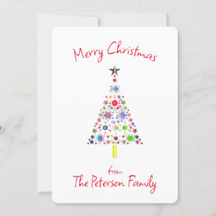 Merry Christmas Holiday Tree Art Card