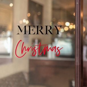 Merry Christmas   Holiday Window Cling