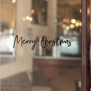 Merry Christmas   Holiday Window Cling