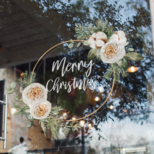 Merry Christmas   Holiday Window Cling