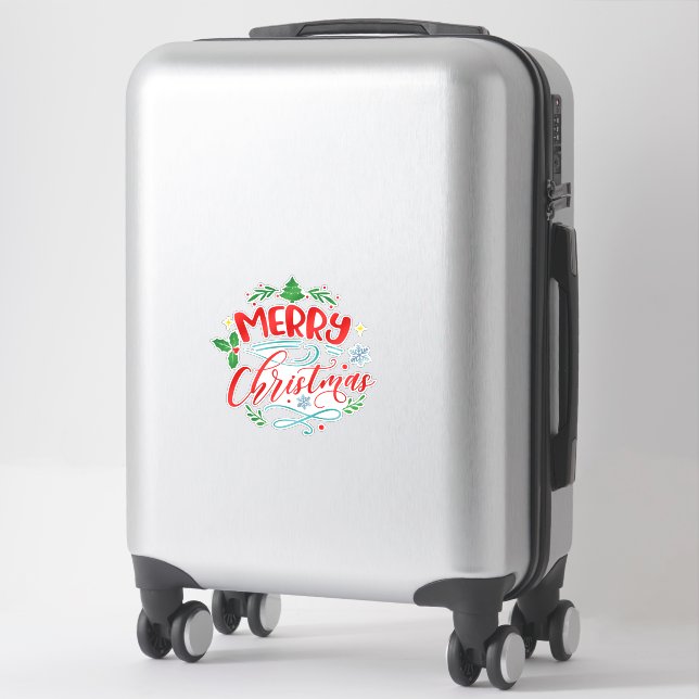Merry Christmas Holiday Winter (Suitcase)
